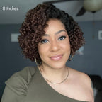 Lumma - Short Curly Human Hair Wig | Minimalist HD Lace | Glueless Side Part
