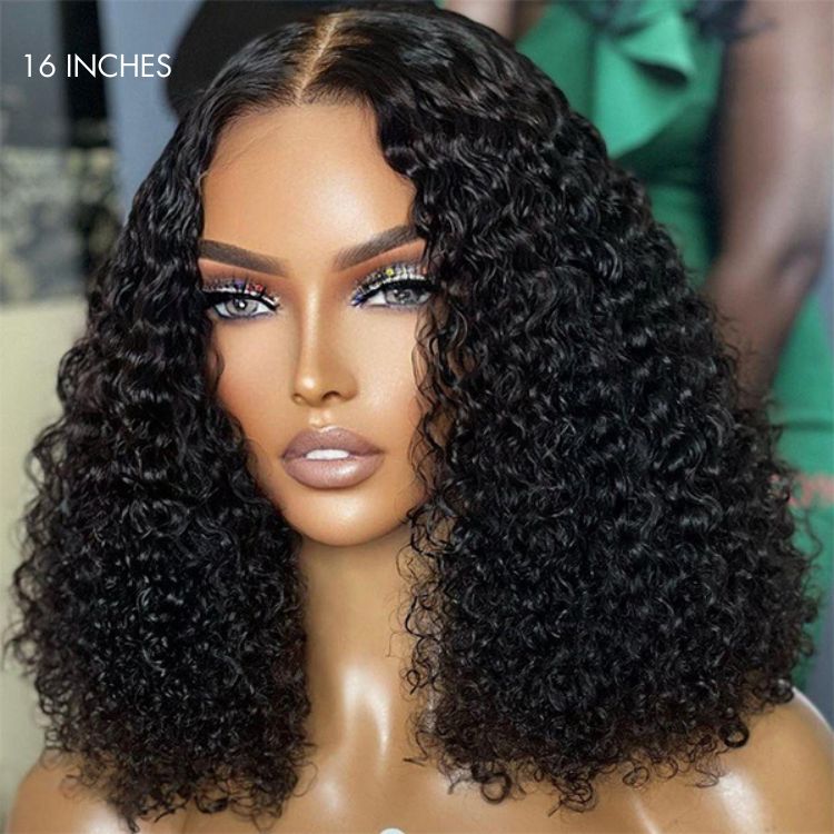 Lumma Ready-To-Go™ — Natural Black Kinky Curly Human Hair Wig | Glueless HD Lace 5x5 Closure | Large & Small Cap Sizes