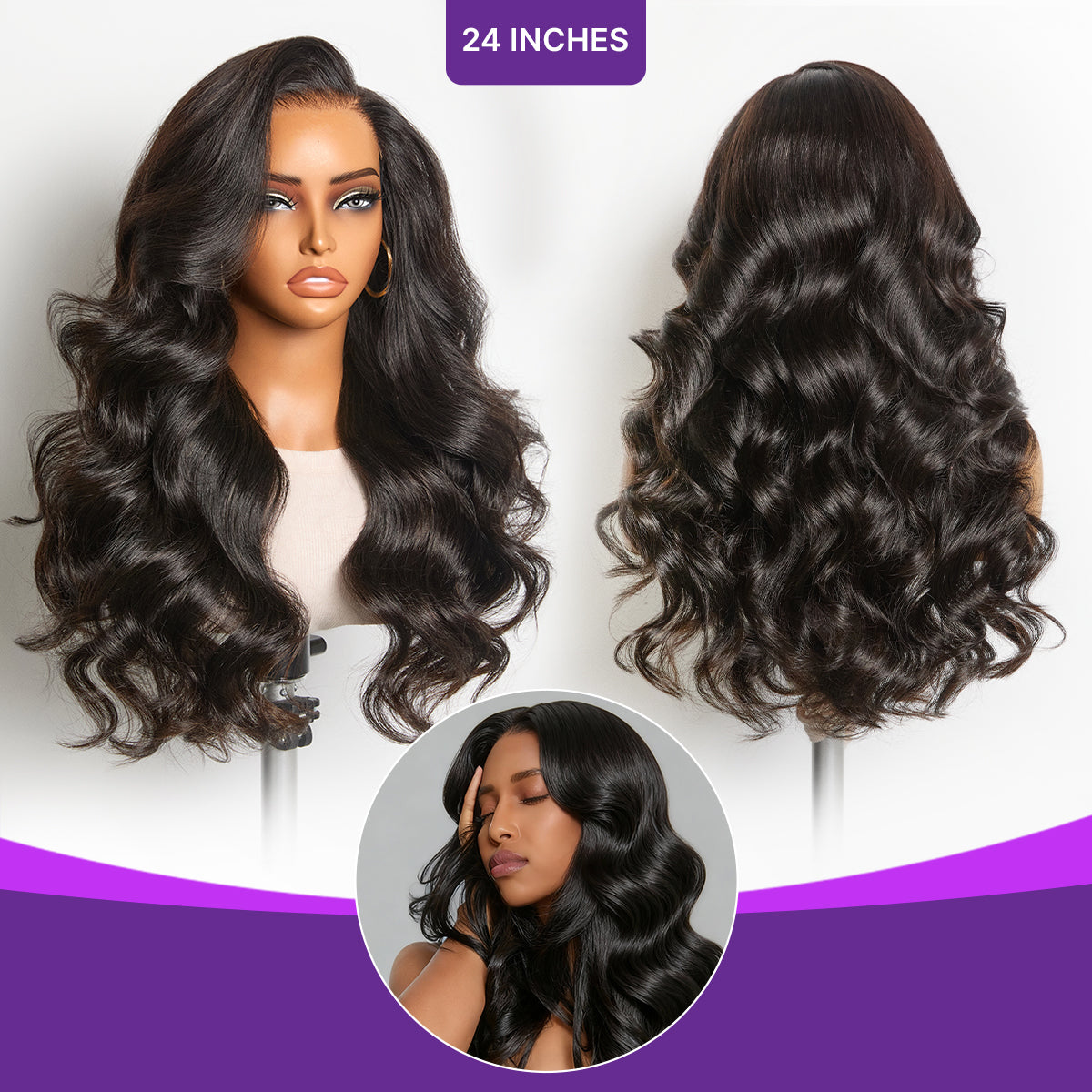 Lumma - Loose Body Wave Human Hair Wig | 7x6 HD Lace Closure | Glueless | 180% Density