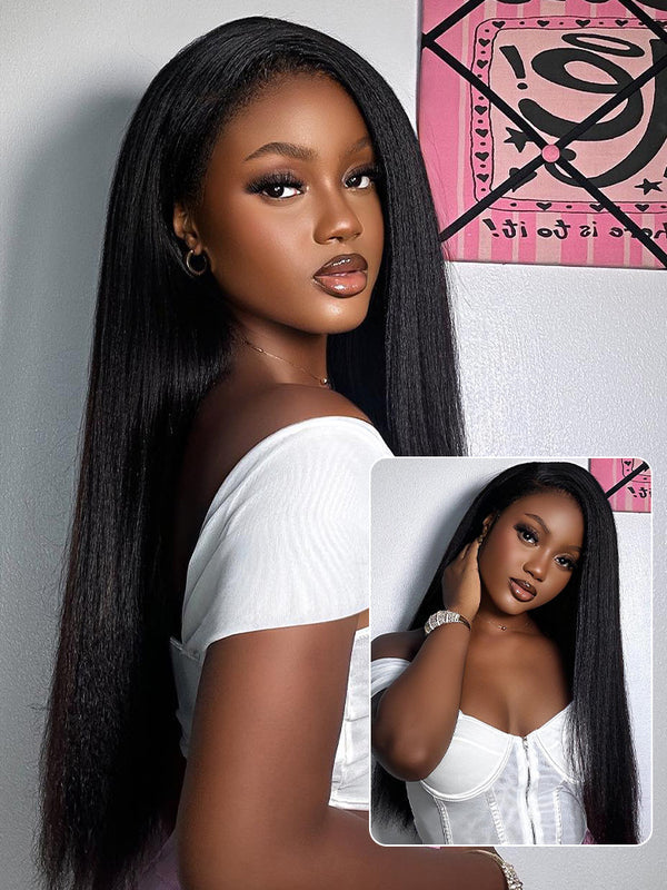 Lumma - Yaki Straight Human Hair Wig | Glueless 13x6 Lace | Wear & Go